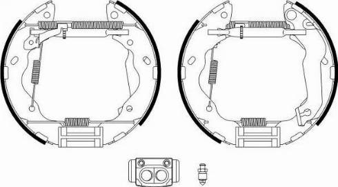 HELLA 8DB 355 022-621 - Bremžu loku komplekts ps1.lv