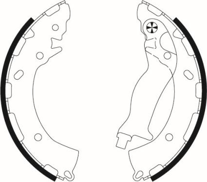 HELLA 8DB 355 022-191 - Bremžu loku komplekts ps1.lv