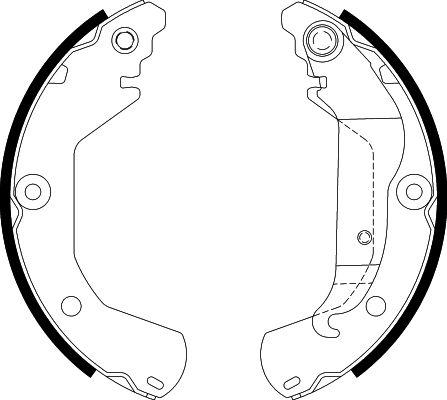 HELLA 8DB 355 022-151 - Bremžu loku komplekts ps1.lv