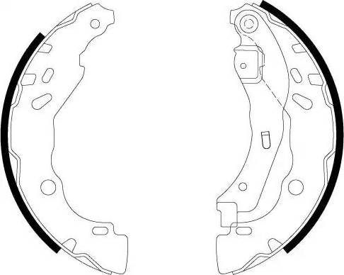 HELLA 8DB 355 022-341 - Bremžu loku komplekts ps1.lv