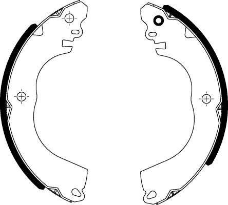 HELLA 8DB 355 022-301 - Bremžu loku komplekts ps1.lv