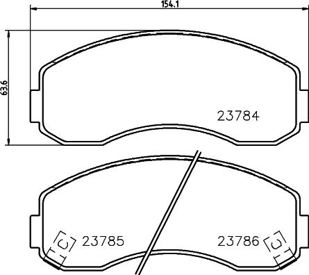 HELLA 8DB 355 027-941 - Bremžu uzliku kompl., Disku bremzes ps1.lv