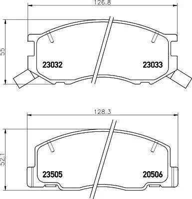 HELLA 8DB 355 009-481 - Bremžu uzliku kompl., Disku bremzes ps1.lv