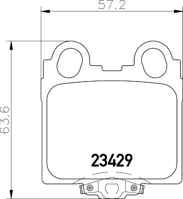 HELLA 8DB 355 027-511 - Bremžu uzliku kompl., Disku bremzes ps1.lv