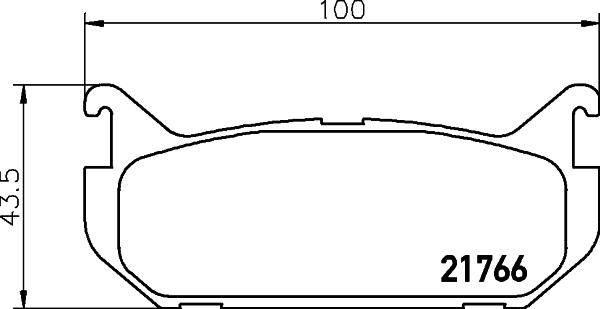 HELLA 8DB 355 027-301 - Bremžu uzliku kompl., Disku bremzes ps1.lv