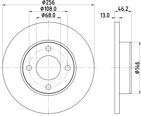 HELLA 8DD 355 100-581 - Bremžu diski ps1.lv