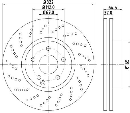 HELLA 8DD 355 114-231 - Bremžu diski ps1.lv