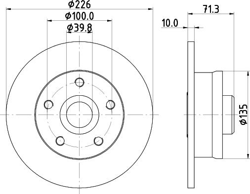 HELLA 8DD 355 113-411 - Bremžu diski ps1.lv