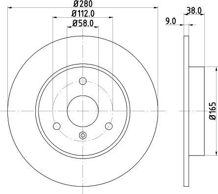 HELLA 8DD 355 124-001 - Bremžu diski ps1.lv