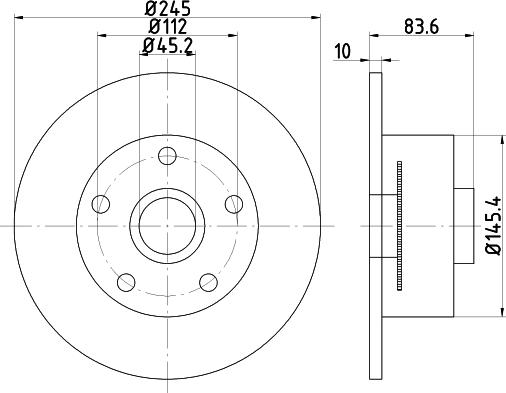 HELLA 8DD 355 120-151 - Bremžu diski ps1.lv