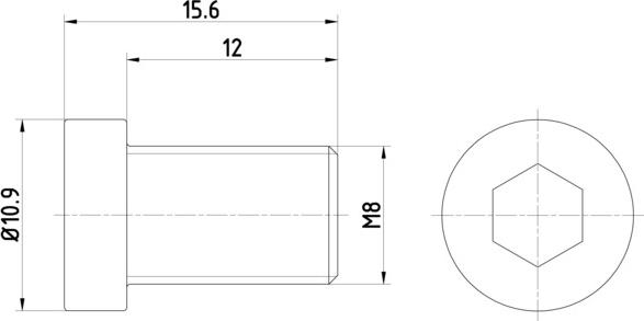 HELLA 8DZ 355 209-091 - Skrūve, Bremžu disks ps1.lv