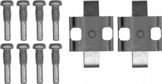 HELLA 8DZ 355 204-291 - Piederumu komplekts, Disku bremžu uzlikas ps1.lv