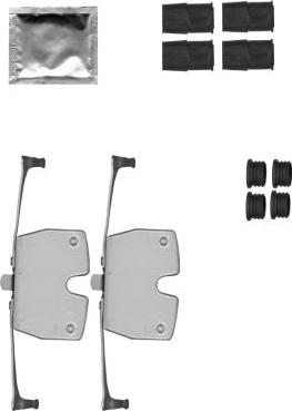 HELLA 8DZ 355 205-441 - Piederumu komplekts, Bremžu suports ps1.lv