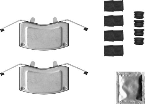 HELLA 8DZ 355 205-671 - Piederumu komplekts, Bremžu suports ps1.lv