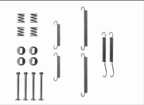 HELLA 8DZ 355 205-891 - Piederumu komplekts, Bremžu loki ps1.lv