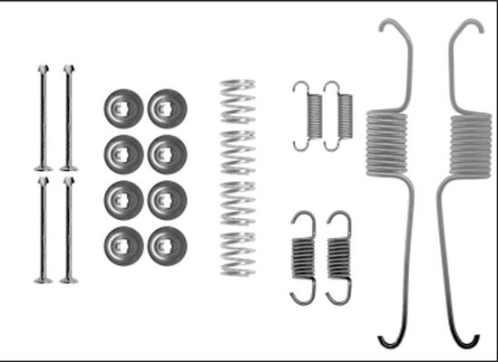 HELLA 8DZ 355 205-801 - Piederumu komplekts, Bremžu loki ps1.lv