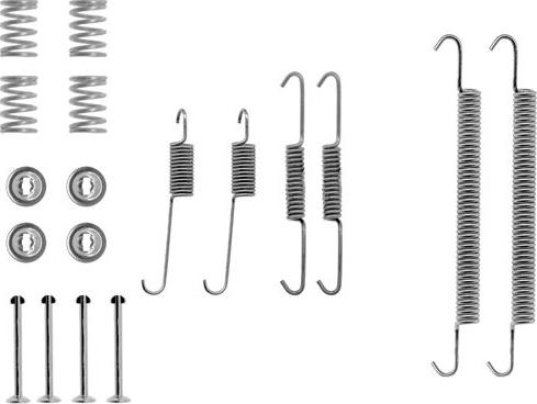 HELLA 8DZ 355 200-441 - Piederumu komplekts, Bremžu loki ps1.lv