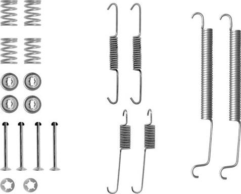 HELLA 8DZ 355 200-431 - Piederumu komplekts, Bremžu loki ps1.lv