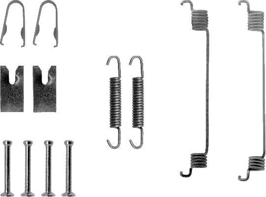 HELLA 8DZ 355 200-581 - Piederumu komplekts, Bremžu loki ps1.lv