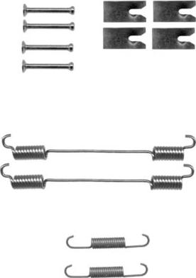 HELLA 8DZ 355 200-831 - Piederumu komplekts, Bremžu loki ps1.lv