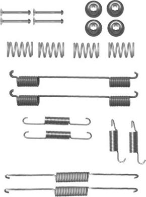 HELLA 8DZ 355 200-821 - Piederumu komplekts, Bremžu loki ps1.lv