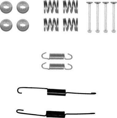 HELLA 8DZ 355 201-021 - Piederumu komplekts, Bremžu loki ps1.lv