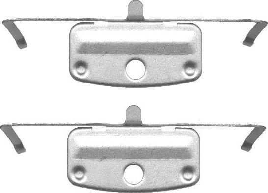 HELLA 8DZ 355 201-361 - Piederumu komplekts, Bremžu suports ps1.lv