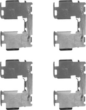 HELLA 8DZ 355 203-901 - Piederumu komplekts, Disku bremžu uzlikas ps1.lv