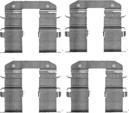 HELLA 8DZ 355 203-351 - Piederumu komplekts, Disku bremžu uzlikas ps1.lv