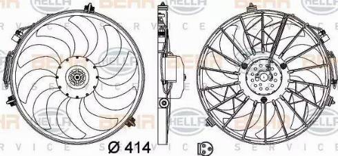 HELLA 8EW 009 158-721 - Ventilators, Motora dzesēšanas sistēma ps1.lv