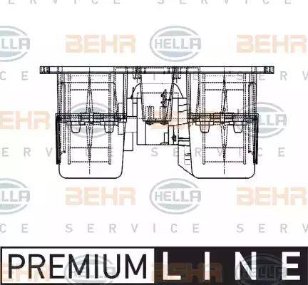 HELLA 8EW 009 157-531 - Salona ventilators ps1.lv