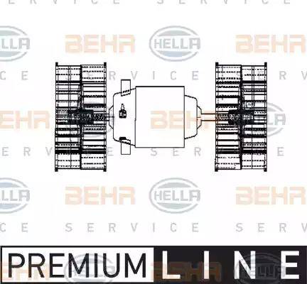 HELLA 8EW 009 160-641 - Salona ventilators ps1.lv