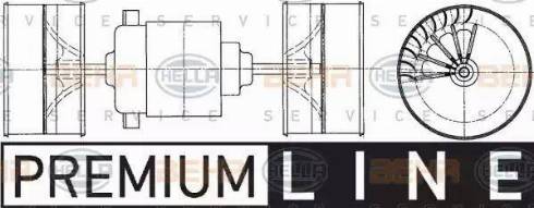 HELLA 8EW 009 160-021 - Salona ventilators ps1.lv