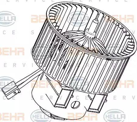 HELLA 8EW 351 040-471 - Salona ventilators ps1.lv