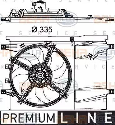 HELLA 8EW 351 040-341 - Ventilators, Motora dzesēšanas sistēma ps1.lv