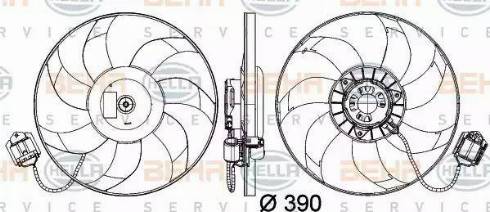 HELLA 8EW 351 041-461 - Ventilators, Motora dzesēšanas sistēma ps1.lv