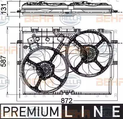 HELLA 8EW 351 041-431 - Ventilators, Motora dzesēšanas sistēma ps1.lv