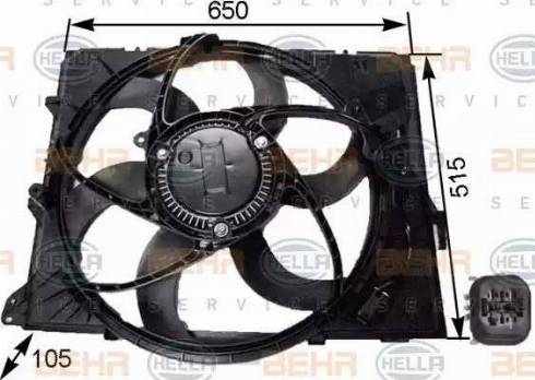 HELLA 8EW 351 043-251 - Ventilators, Motora dzesēšanas sistēma ps1.lv