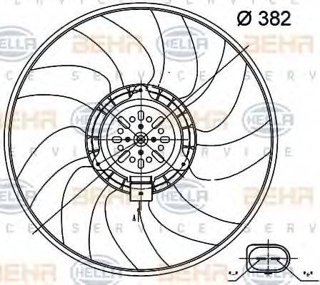 HELLA 8EW 351 000-471 - Ventilators, Motora dzesēšanas sistēma ps1.lv