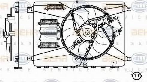 HELLA 8EW 351 000-371 - Ventilators, Motora dzesēšanas sistēma ps1.lv