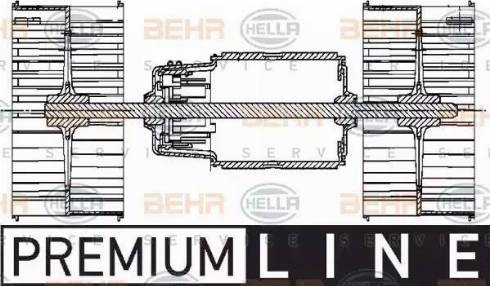 HELLA 8EW 351 024-481 - Salona ventilators ps1.lv