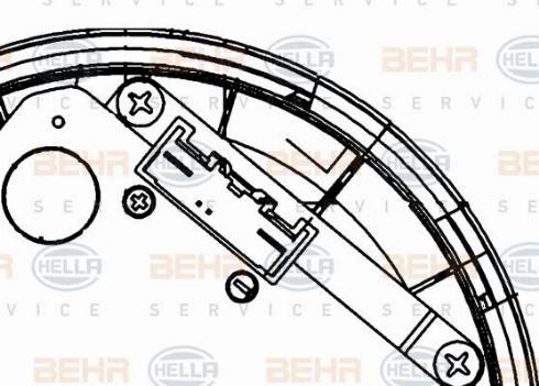 HELLA 8EW 351 151-011 - Salona ventilators ps1.lv