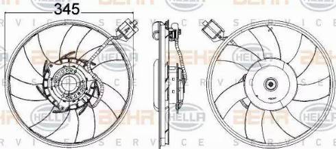 HELLA 8EW 351 104-541 - Ventilators, Motora dzesēšanas sistēma ps1.lv