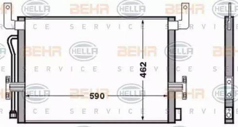 HELLA 8FC 351 306-521 - Kondensators, Gaisa kond. sistēma ps1.lv