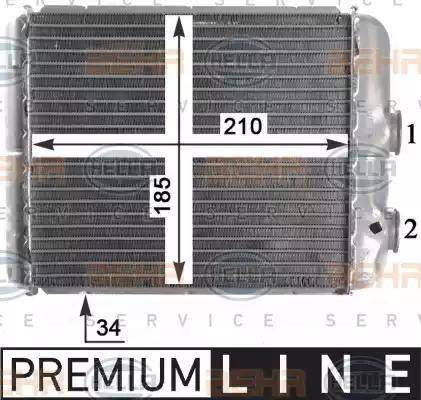 HELLA 8FH 351 315-341 - Siltummainis, Salona apsilde ps1.lv