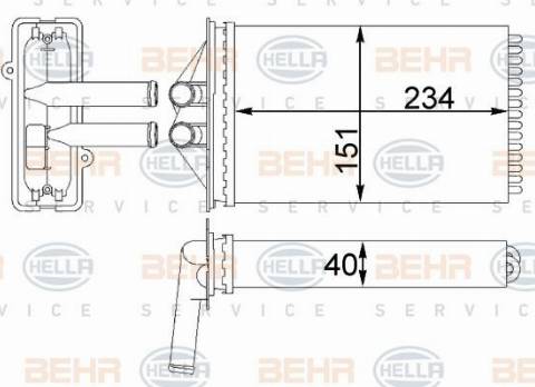 HELLA 8FH 351 311-414 - Siltummainis, Salona apsilde ps1.lv