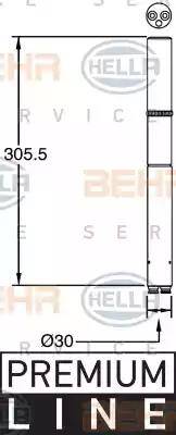 HELLA 8FT 351 335-141 - Sausinātājs, Kondicionieris ps1.lv