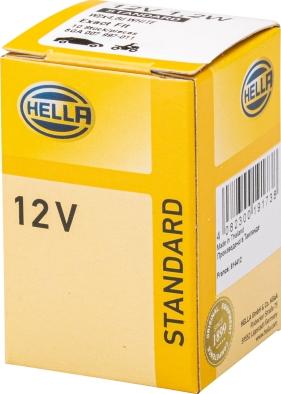 HELLA 8GA 007 997-011 - Kvēlspuldze, Instrumentu paneļa apgaismojums ps1.lv