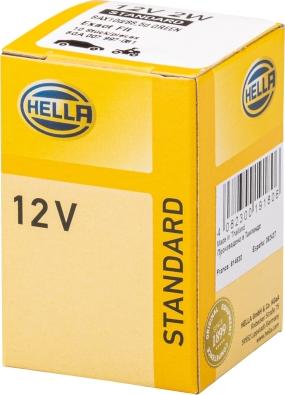 HELLA 8GA 007 997-081 - Kvēlspuldze, Instrumentu paneļa apgaismojums ps1.lv