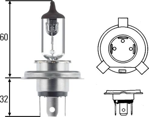 HELLA 8GJ 002 525-001 - Kvēlspuldze, Pamatlukturis ps1.lv